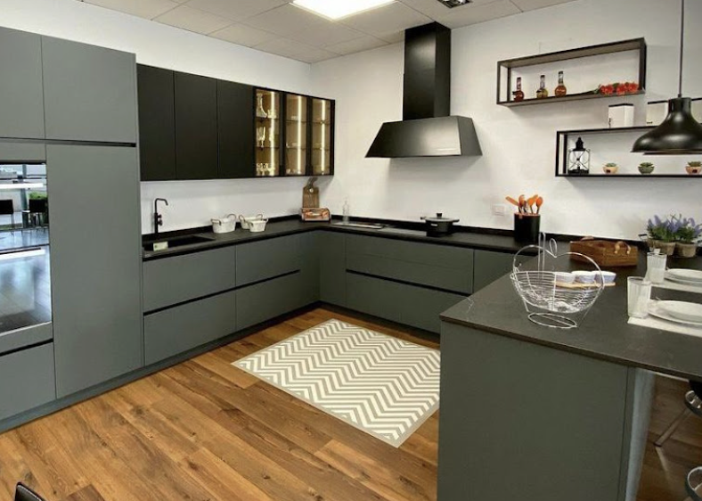 Cocina en grafito mate